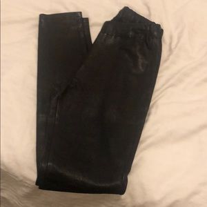 Joseph 36 Black Leather Pants